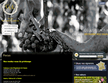 Tablet Screenshot of club-vignerons-laureats.com